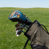 Roaring Tiger Face Golf Headcover (In SItu)