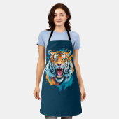 Roaring Tiger Face Schürze (Getragen)