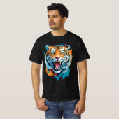 Roaring Tiger Face T-Shirt (Vorne ganz)
