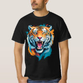 Roaring Tiger Face T-Shirt (Vorderseite)