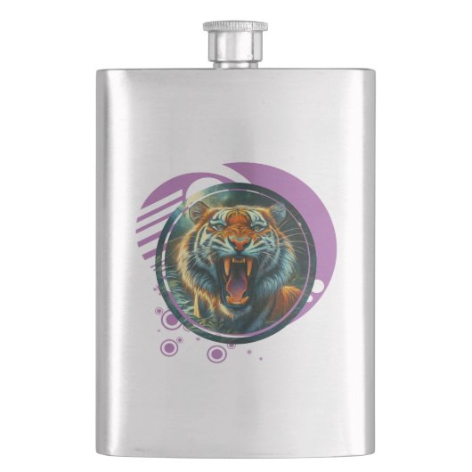 Roaring Tiger Flachmann (Vorderseite)