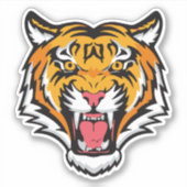 Roaring Tiger Head-25818 Aufkleber (Vorderseite)