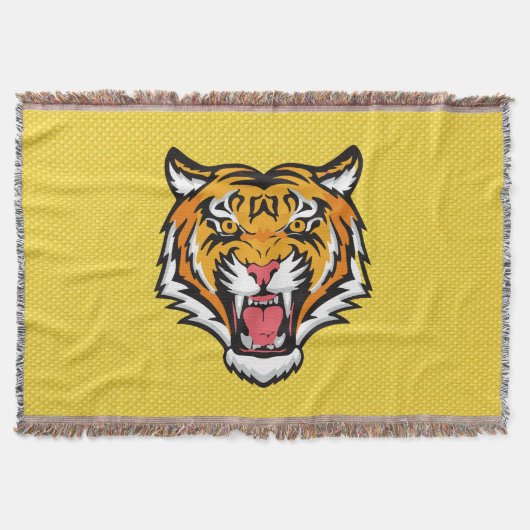 Roaring Tiger Head-25818 Decke (Vorderseite)
