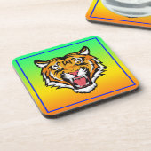 Roaring Tiger Head-25818 Getränkeuntersetzer (Linke Seite)