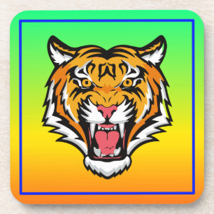 Roaring Tiger Head-25818 Getränkeuntersetzer