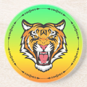 Roaring Tiger Head-25818 Getränkeuntersetzer