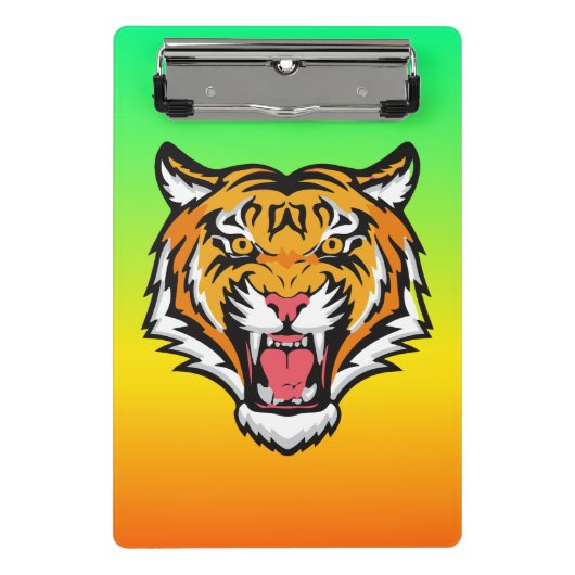 Roaring Tiger Head-25818 Mini Klemmbrett (Vorderseite)