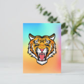Roaring Tiger Head-25818 Postkarte (Stehend Vorderseite)