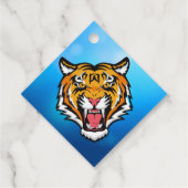 Roaring Tiger Head-25818 Reiseumarmung Geschenkanhänger (Rückseite)