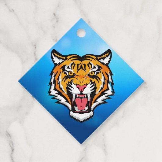 Roaring Tiger Head-25818 Reiseumarmung Geschenkanhänger (Vorderseite)