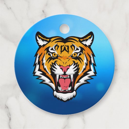 Roaring Tiger Head-25818 Reiseumarmung Geschenkanhänger (Vorderseite)