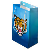 Roaring Tiger Head-25818 Reiseumarmung Kleine Geschenktüte (Rückseite Schrägansicht)