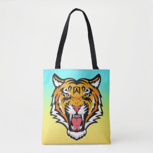 Roaring Tiger Head-25818 Reiseumarmung Tasche