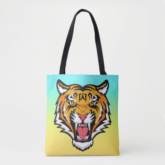 Roaring Tiger Head-25818 Reiseumarmung Tasche (Vorderseite)