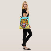 Roaring Tiger Head-25818 Reiseumarmung Tasche (Am Model)