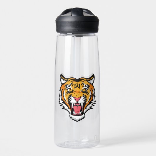 Roaring Tiger Head-25818 Reiseumarmung Trinkflasche (Vorne)