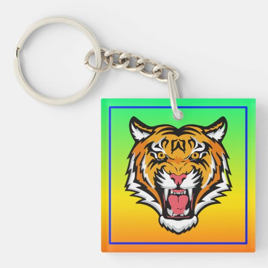 Roaring Tiger Head-25818 Schlüsselanhänger (Vorderseite)
