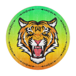 Roaring Tiger Head-25818 Schneidebrett