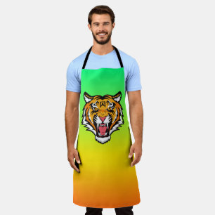 Roaring Tiger Head-25818 Schürze