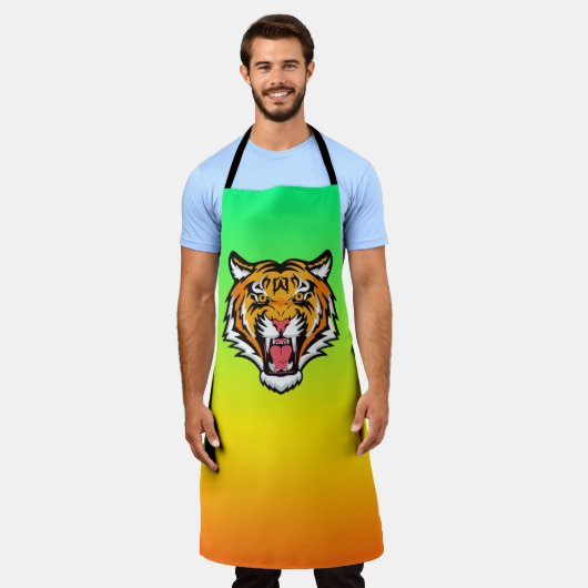 Roaring Tiger Head-25818 Schürze (Getragen)