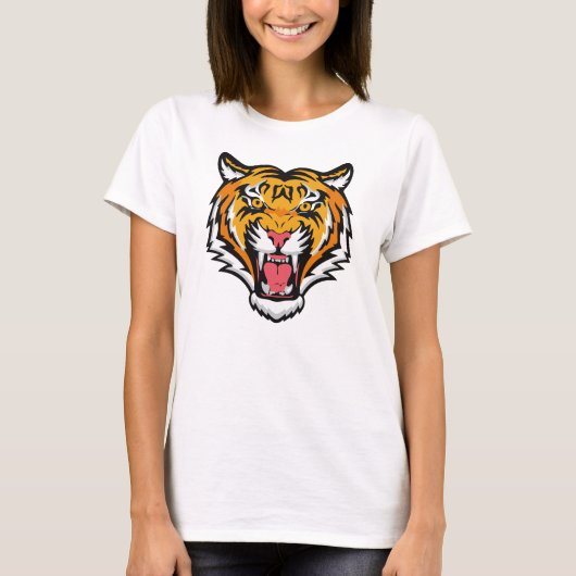 Roaring Tiger Head-25818 T-Shirt (Vorderseite)