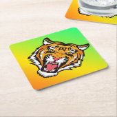 Roaring Tiger Head-25818 Untersetzer (angewinkelt)