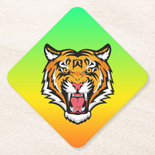 Roaring Tiger Head-25818 Untersetzer