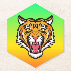 Roaring Tiger Head-25818 Untersetzer