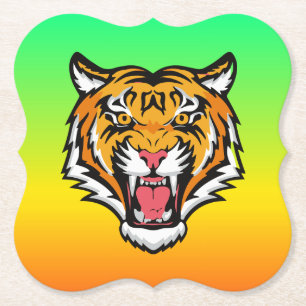 Roaring Tiger Head-25818 Untersetzer