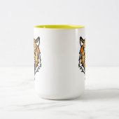 Roaring Tiger Head-25818 Zweifarbige Tasse (Mittel)