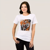 Roaring Tiger Hoodie Tri-Blend Shirt (Vorderseite voll)