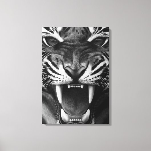 Roaring Tiger Leinwanddruck (Vorderseite)