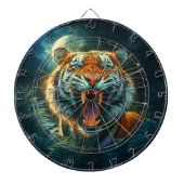 Roaring Tiger Moonlit Dschungel Dartscheibe (vorne)