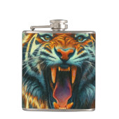 Roaring Tiger Moonlit Dschungel Flachmann (Vorderseite)