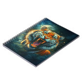 Roaring Tiger Moonlit Dschungel Notizblock (Linke Seite)