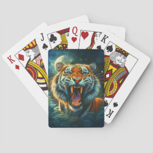Roaring Tiger Moonlit Dschungel Spielkarten