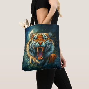Roaring Tiger Moonlit Dschungel Tasche