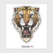 Roaring Tiger Not Style Aufkleber (Blatt)
