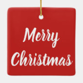 Roaring Tiger Santa Claus Keramikornament (Rückseite)