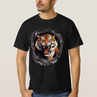 Roaring Tiger T - Shirt im Rauch
