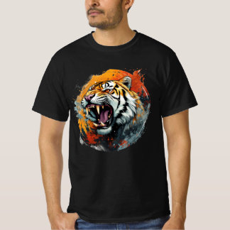 Roaring Tiger T - Shirt - Intensiv farbig