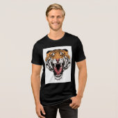 Roaring Tiger Tri-Blend Shirt (Vorderseite voll)