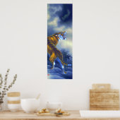 Roaring Tiger und Dragon Hosen 1920 Poster (Küche)