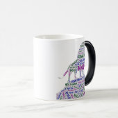 Roaring Tiger Word Art Verwandlungstasse (VorderseiteRechts)