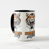Roaring-Trend | Tiger in einer Hoodie Tasse (Vorderseite Links)