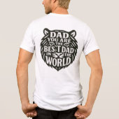 Roaring Tribut an den Vater - Zitat in der Tigerfo Tri-Blend Shirt (Rückseite)