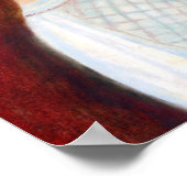 Roaring Twenties 1920er Flapper Girl in Red Hat Poster (Ecke)