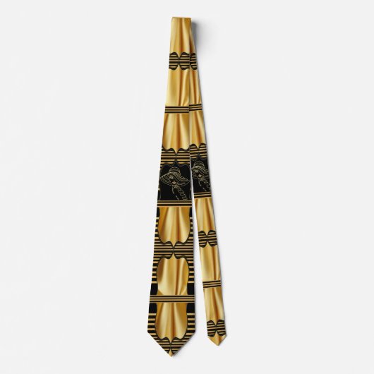 Roaring Twenties Art Deco Neck Tie Krawatte (Vorderseite)