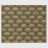 Roaring Twenties Art Deco Poirot 1920 Geschenkpapier (Flach)