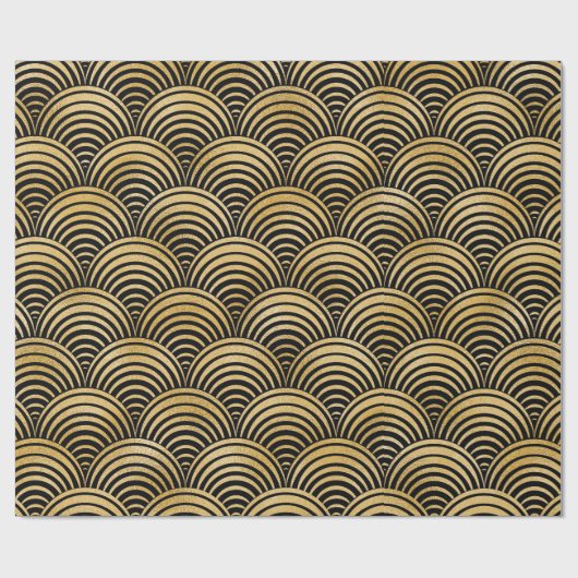 Roaring Twenties Art Deco Poirot 1920 Geschenkpapier (Flach)